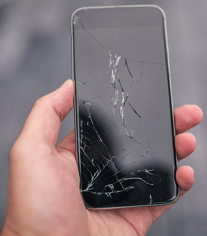 Broken Smart Phone Screen